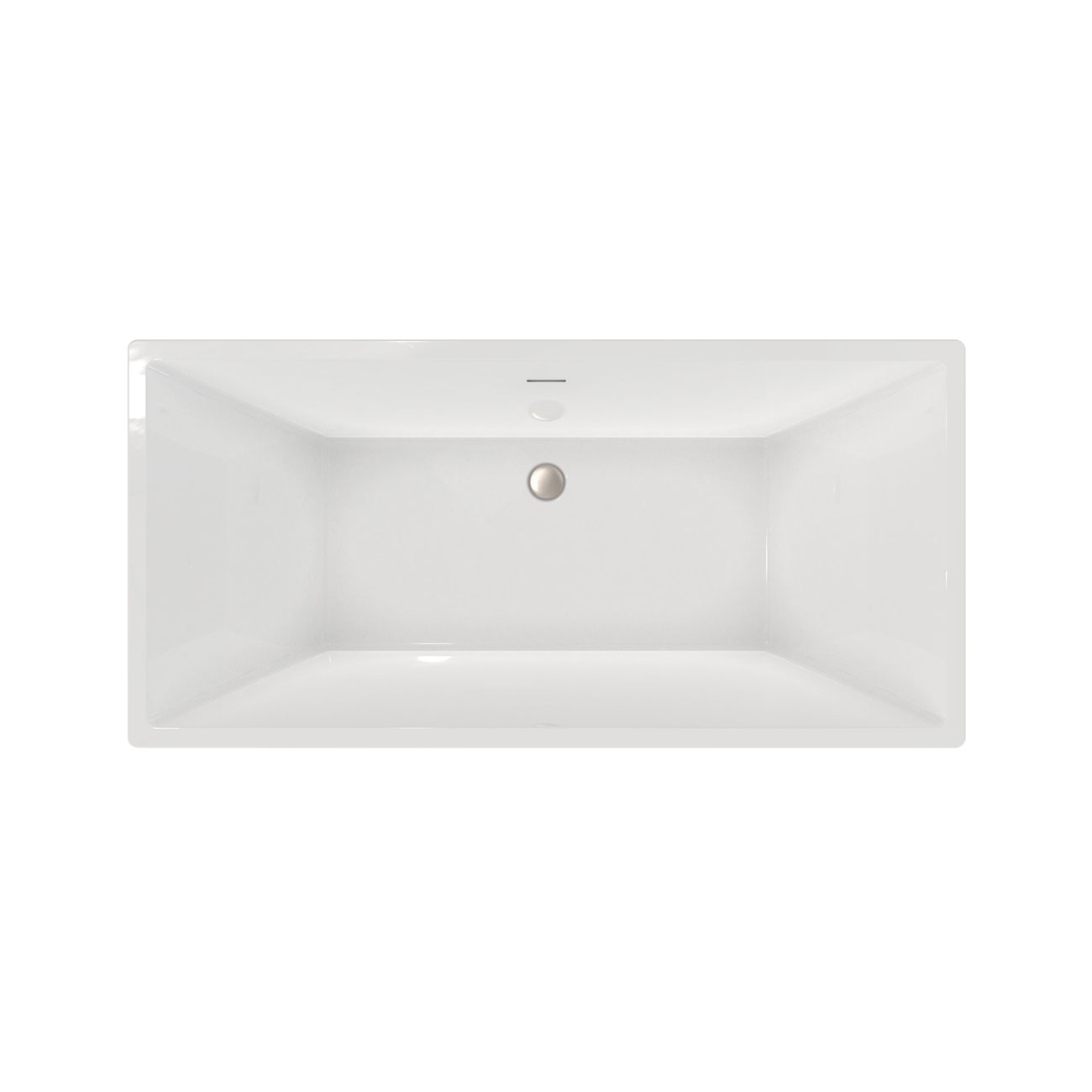 Maidstone KANO II Acrylic Contemporary Double Ended Tub - No Faucet Drilling