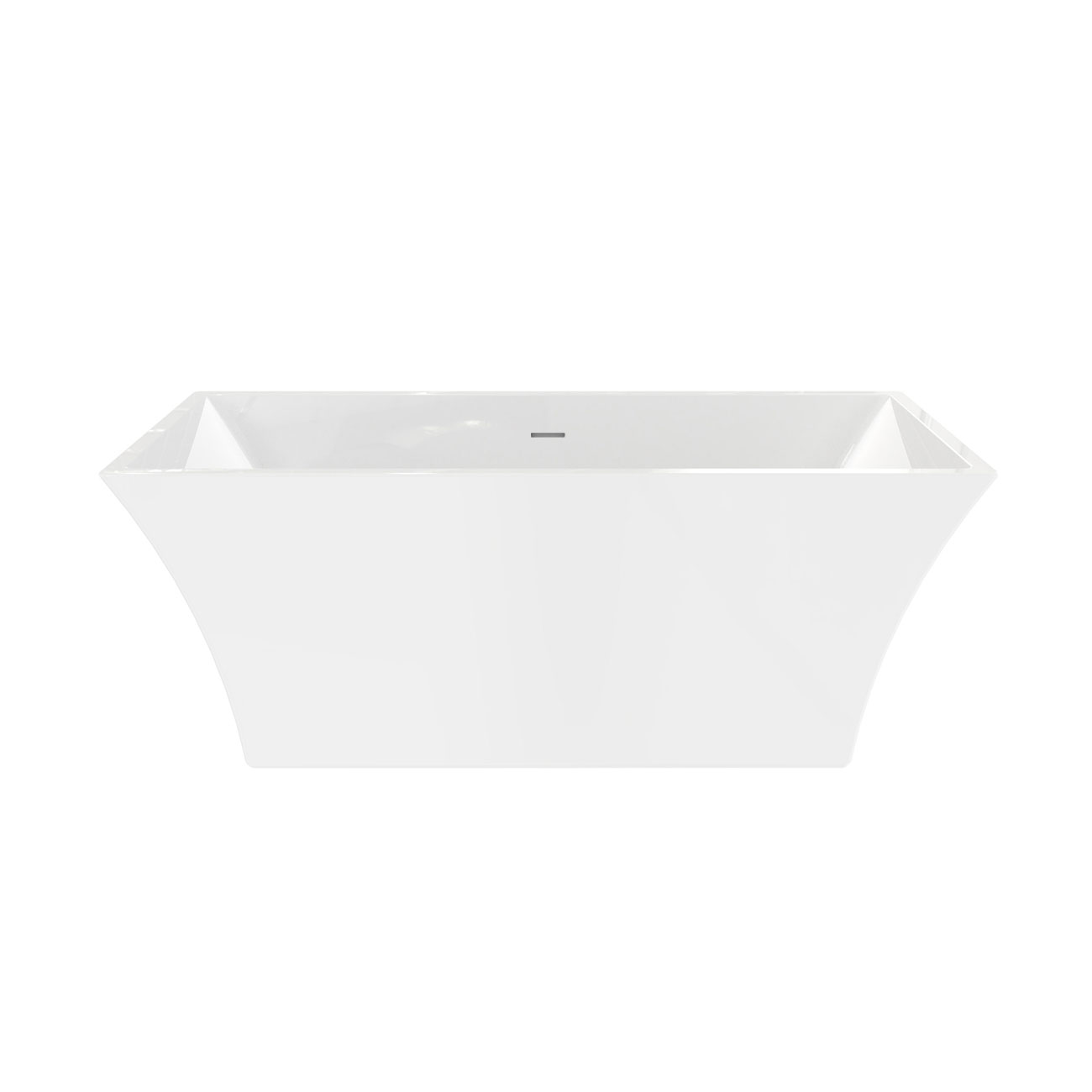 Maidstone KANO II Acrylic Contemporary Double Ended Tub - No Faucet Drilling