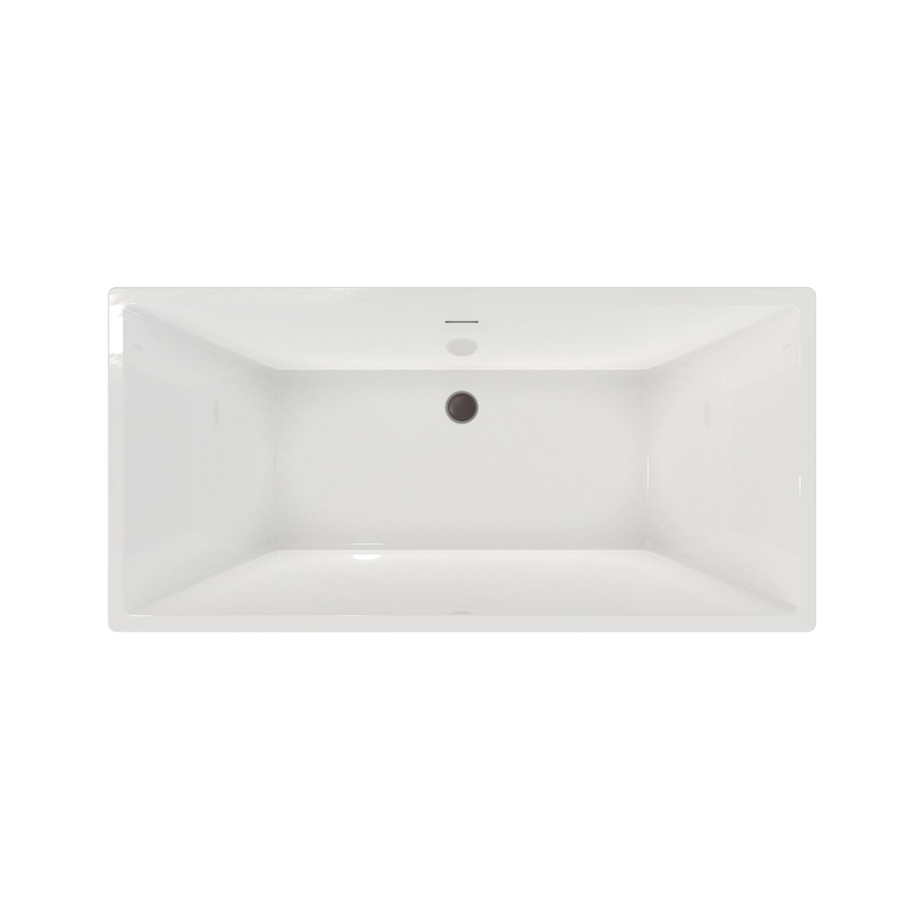 Maidstone KANO II Acrylic Contemporary Double Ended Tub - No Faucet Drilling