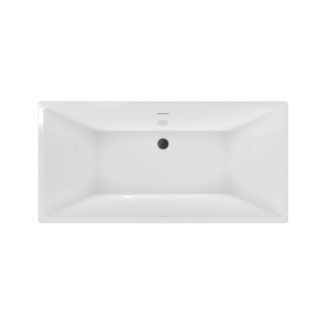 Maidstone KANO II Acrylic Contemporary Double Ended Tub - No Faucet Drilling