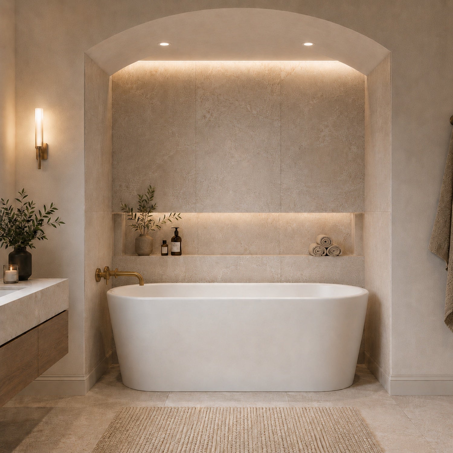Maidstone Jasper II Acrylic Contemporary Freestanding Tub