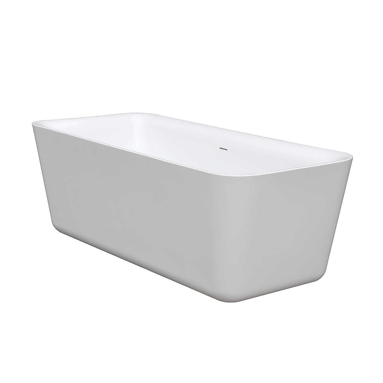 MAIDSTONE Reagan 69 Inch Acrylic Contemporary Freestanding Tub