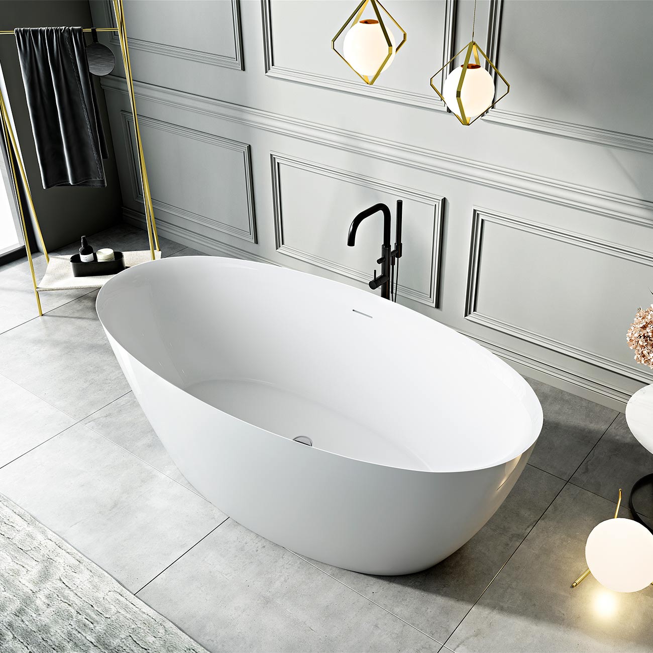 MAIDSTONE Morocco Freestanding Double End Tub