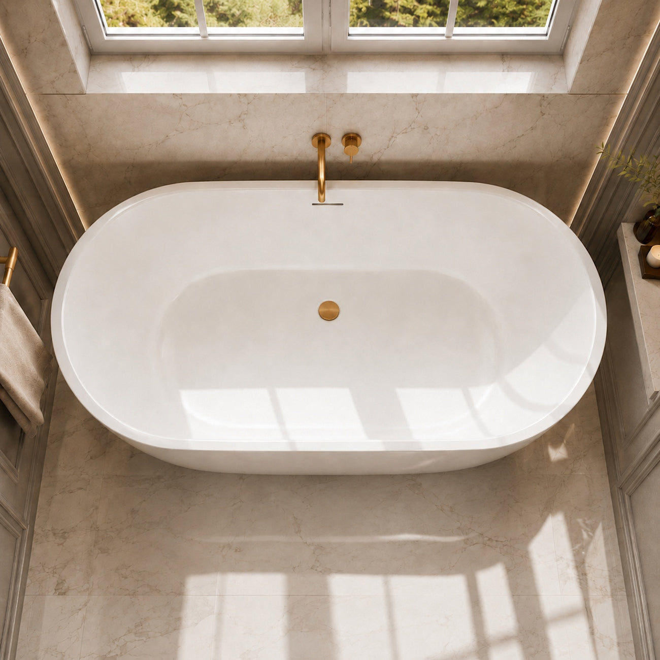 Maidstone Elara Acrylic Contemporary Freestanding Tub
