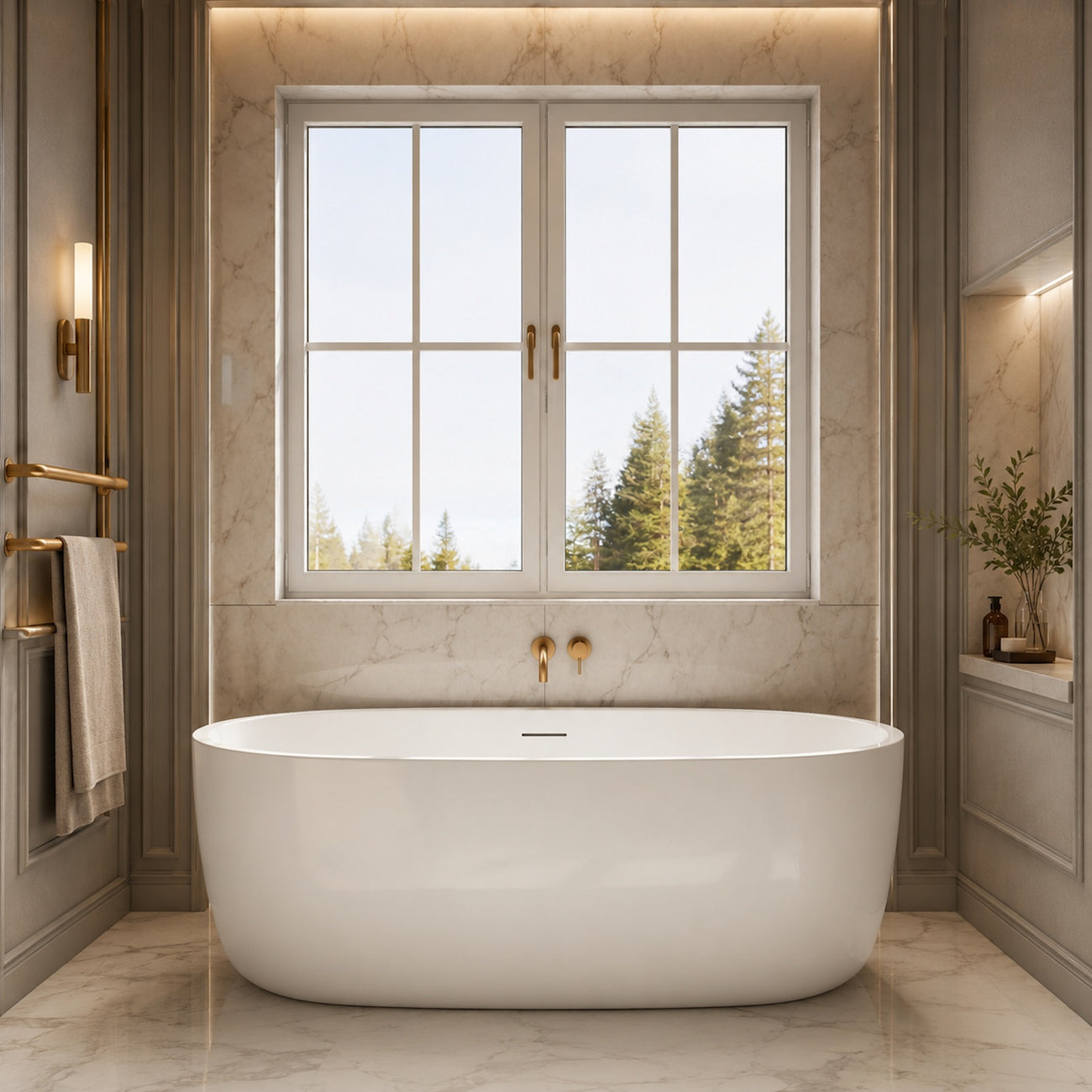 Maidstone Elara Acrylic Contemporary Freestanding Tub