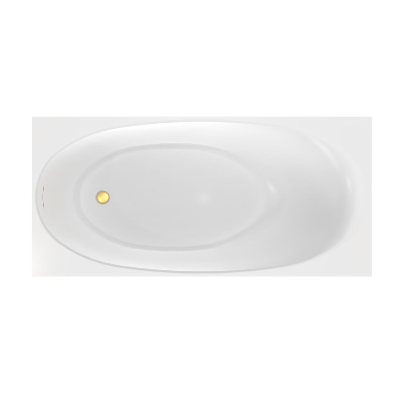 MAIDSTONE Ezra 67 Inch Double Ended Acrylic Freestanding Tub