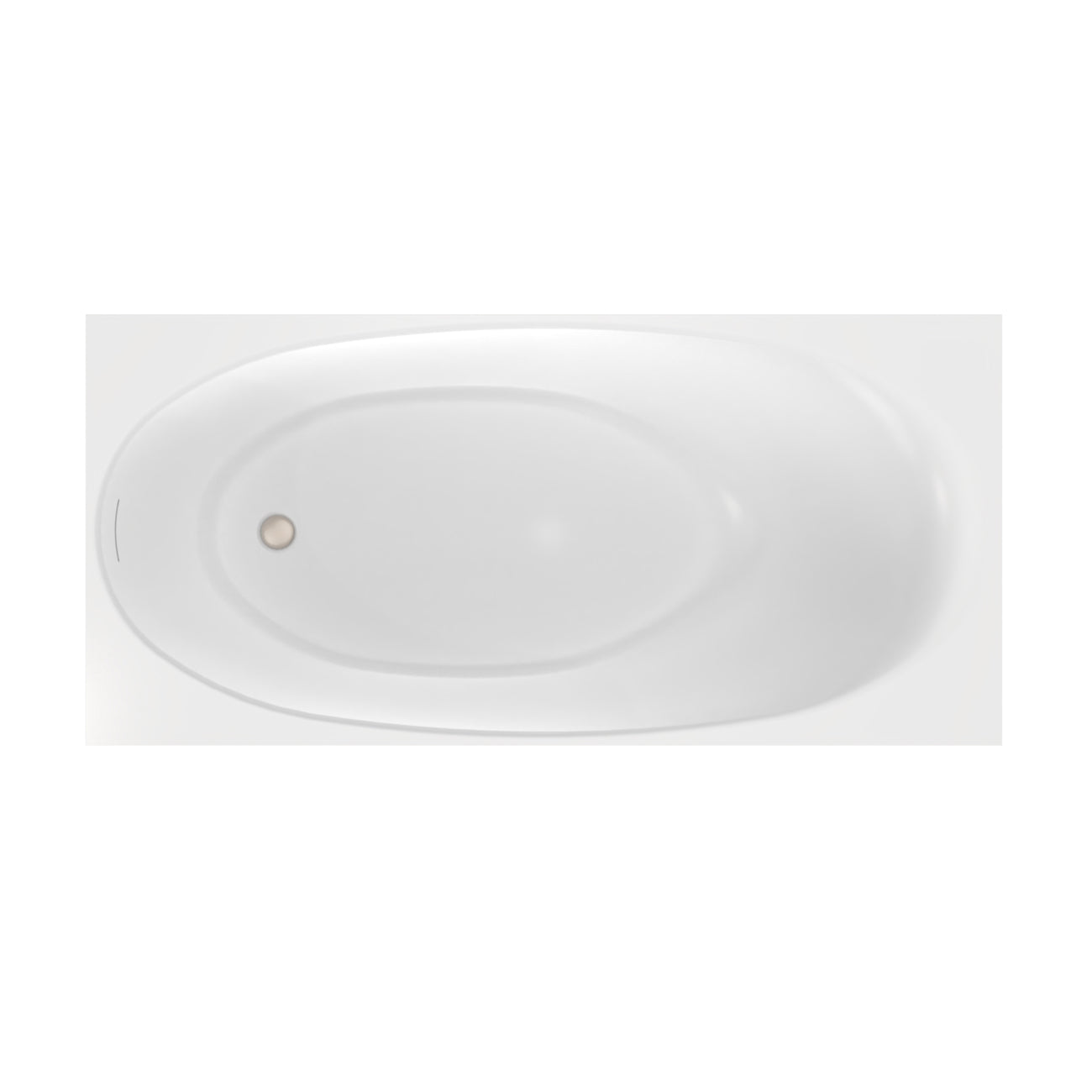 MAIDSTONE Ezra 67 Inch Double Ended Acrylic Freestanding Tub