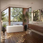 MAIDSTONE Esme Acrylic Fluted Double Ended Freestanding Tub