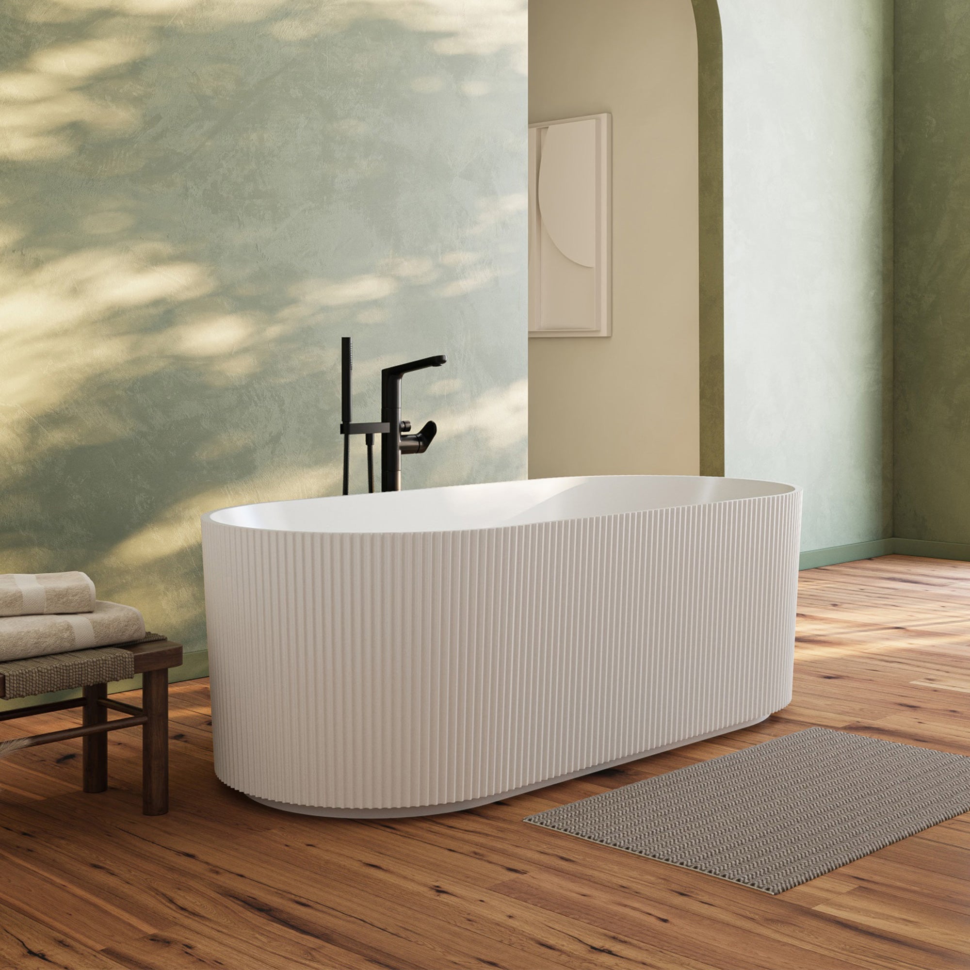 MAIDSTONE Oliver Acrylic Contemporary Freestanding Tub