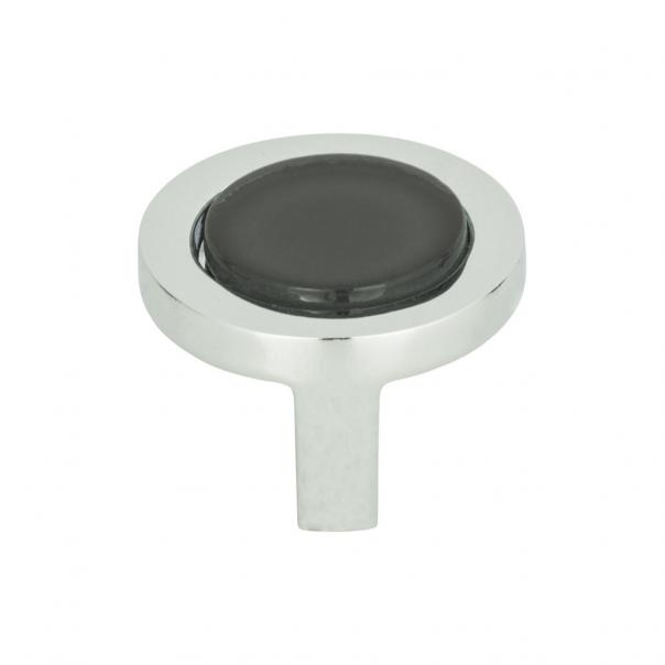 Atlas Homewares Spa Black Round Knob