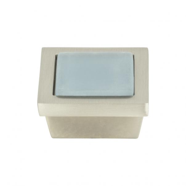 Atlas Homewares Spa Blue Square Knob