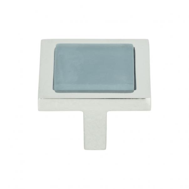 Atlas Homewares Spa Blue Square Knob
