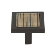 Atlas Homewares Spa Brown Tiger Square Knob