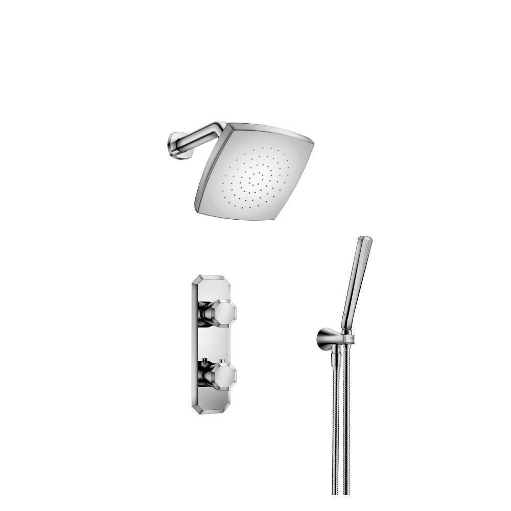 Flusso 230.7250 Two Output Shower Set With Shower Head And Hand Held