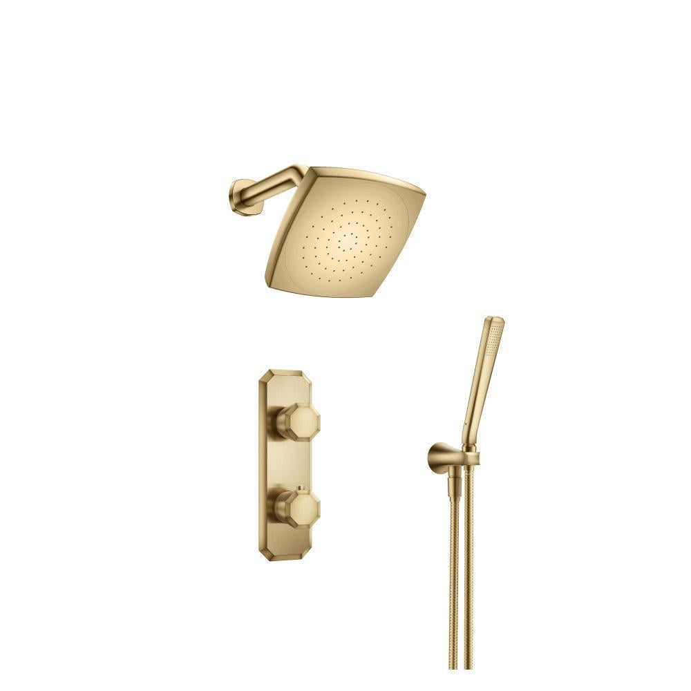 Flusso 230.7250 Two Output Shower Set With Shower Head And Hand Held