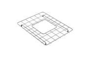 Stainless Steel Sink Rack for 34D" 1694 Undermount Step-Rim Fireclay Double Bowl Kitchen Sinks (Small Basin Side)