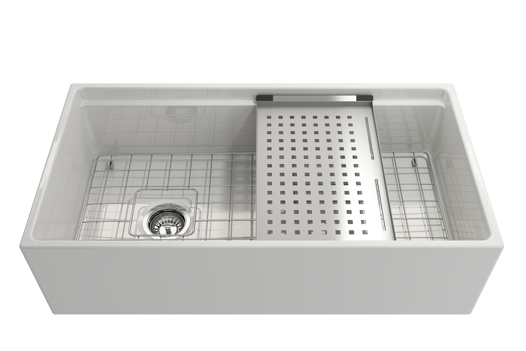 Stainless Steel Colander Tray w/ Black Silicone Handle Pads 2310 0005
