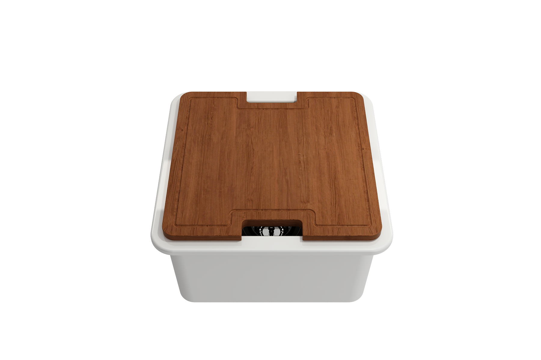 Wooden Cutting Board For Sotto 1359 w/ handle - Sapele Mahogany Wood 2320 0003