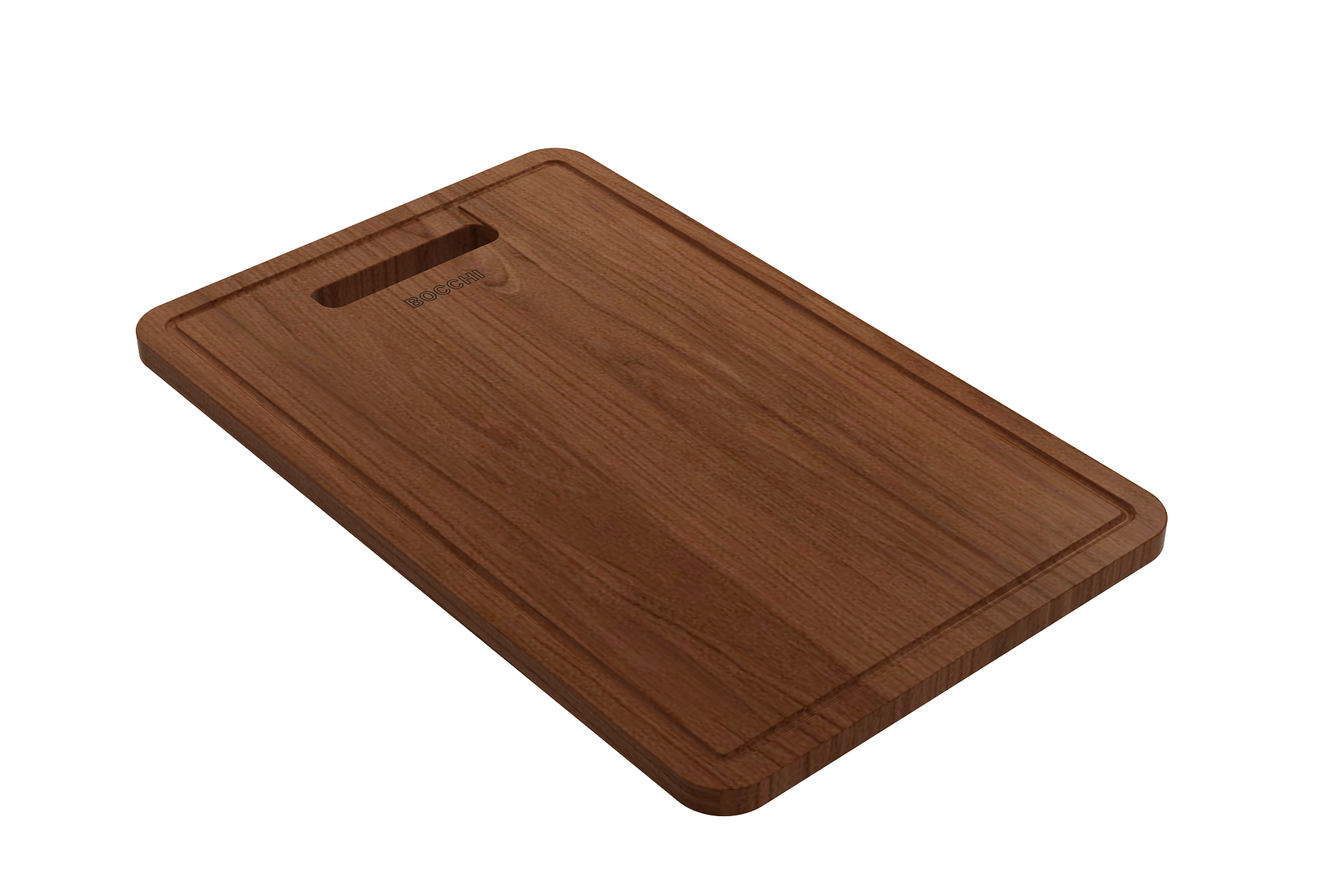 Wooden Cutting Board with handle - Sapele Mahogany Wood; Compatible with 1500, 1501, 1551 and 1604 sinks 2320 0004