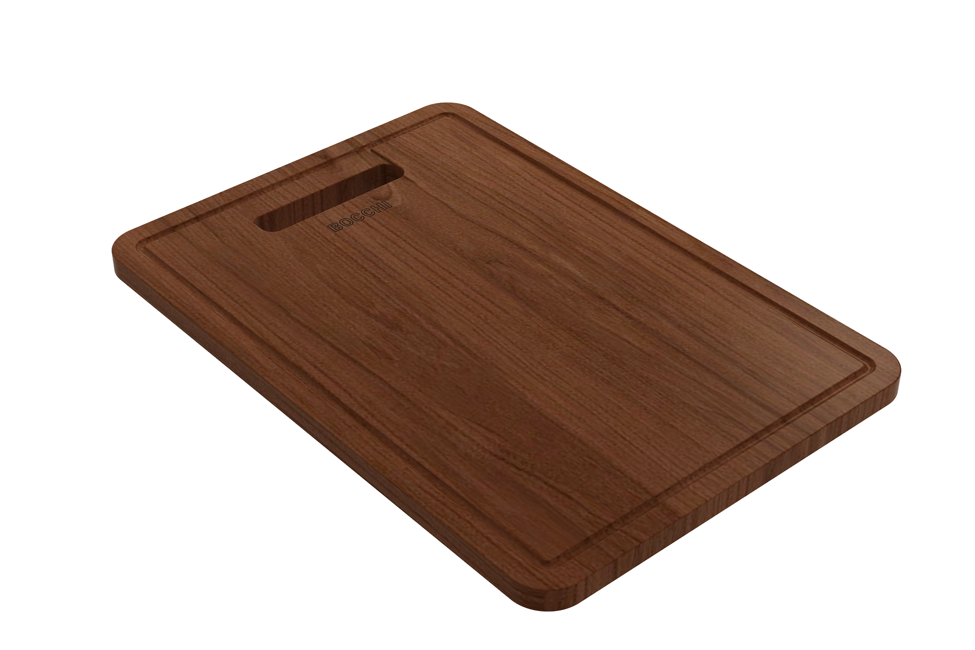 Wooden Cutting Board for Baveno w/ Handle - Sapele Mahogany for 1633 (inner ledge), 1616 & 1618 sinks 2320 0006