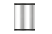 Roller Mat, Stainless Steel with Black Edging; Compatible with 1600, 1606, 1634, 1635 sinks 2350 0003