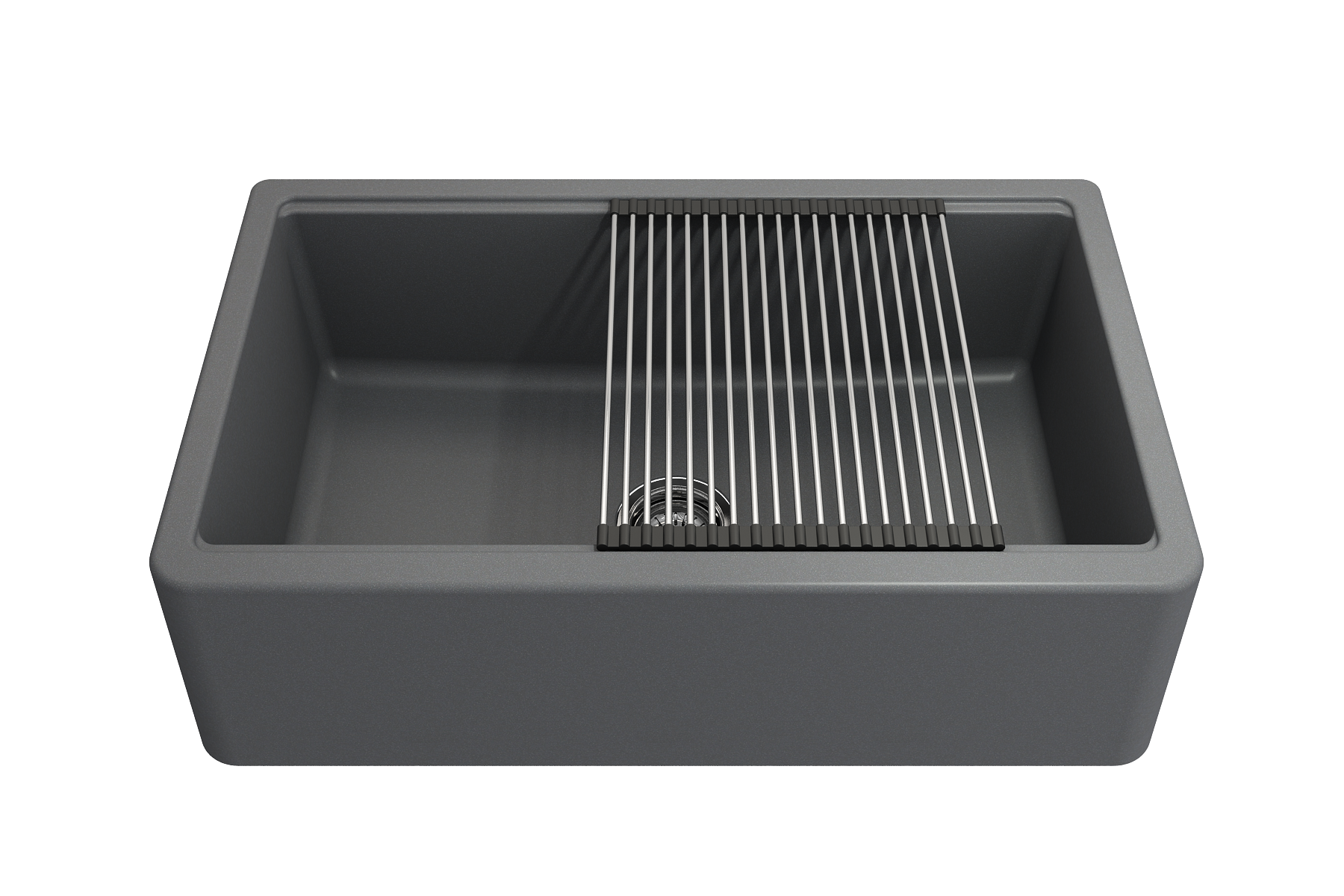 Roller Mat, Stainless Steel with Black Edging; Compatible with 1600, 1606, 1634, 1635 sinks 2350 0003
