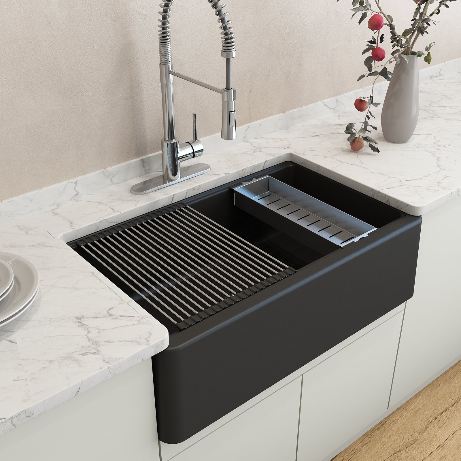 Roller Mat, Stainless Steel with Black Edging; Compatible with 1600, 1606, 1634, 1635 sinks 2350 0003