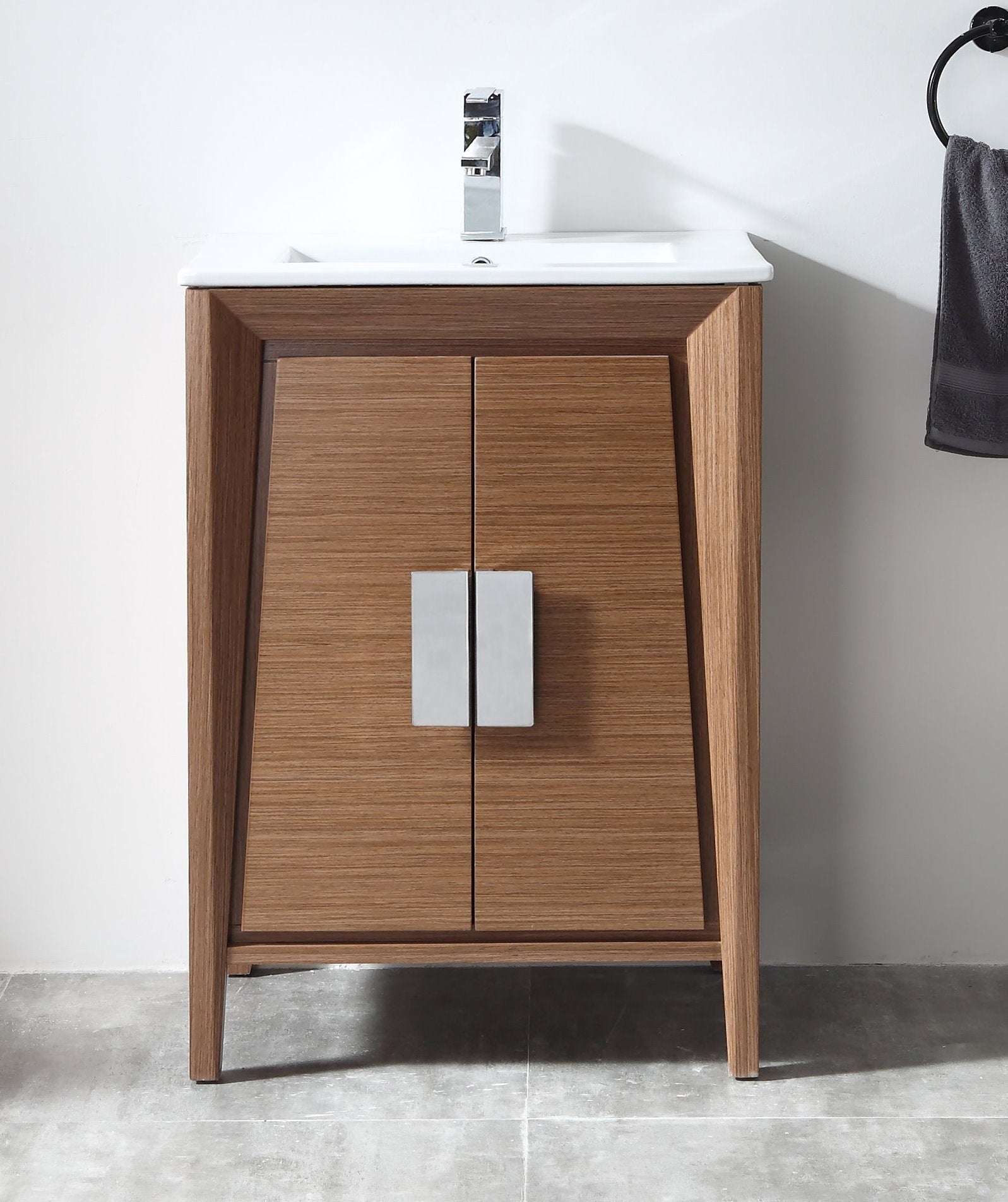 Chans Furniture CL-22WV24-ZI 24 Inch Larvotto Light Wheat Modern Contemporary Modern Bathroom Vanity