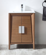 Chans Furniture CL-22WV24-ZI 24 Inch Larvotto Light Wheat Modern Contemporary Modern Bathroom Vanity