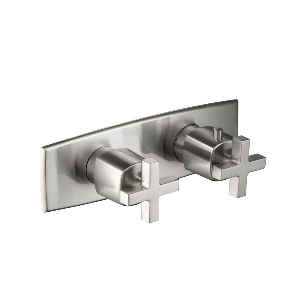 Flusso 240.2693 3/4" Horizontal Thermostatic Shower Valve % Trim - 1 Ouptut
