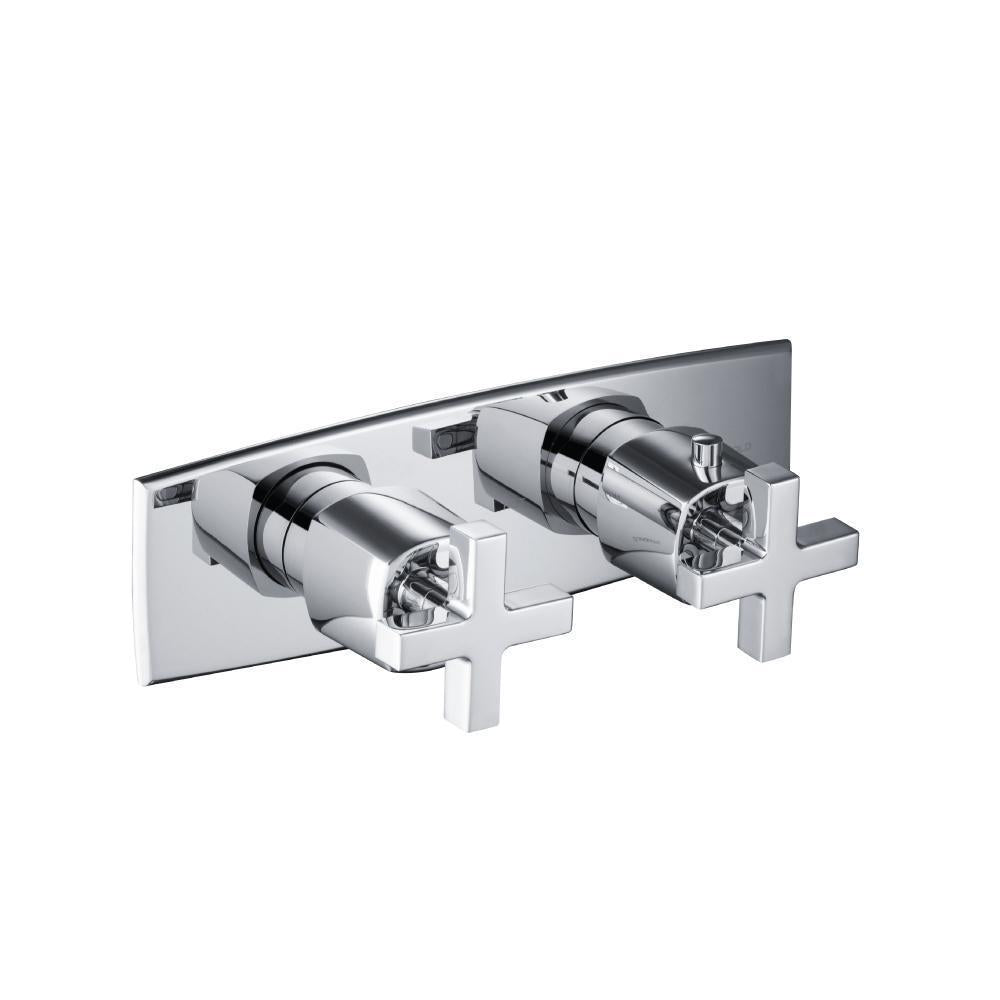 Flusso 240.2693 3/4" Horizontal Thermostatic Shower Valve % Trim - 1 Ouptut