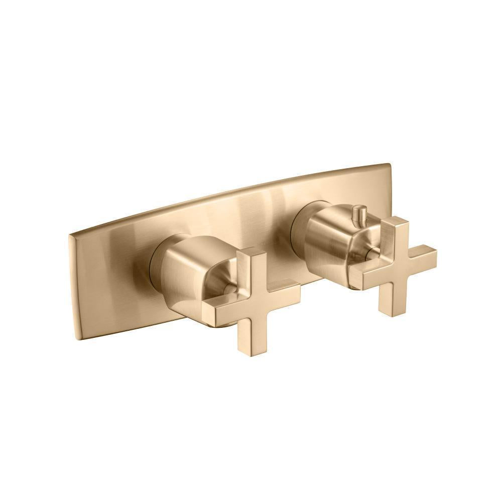 Flusso 240.2693 3/4" Horizontal Thermostatic Shower Valve % Trim - 1 Ouptut