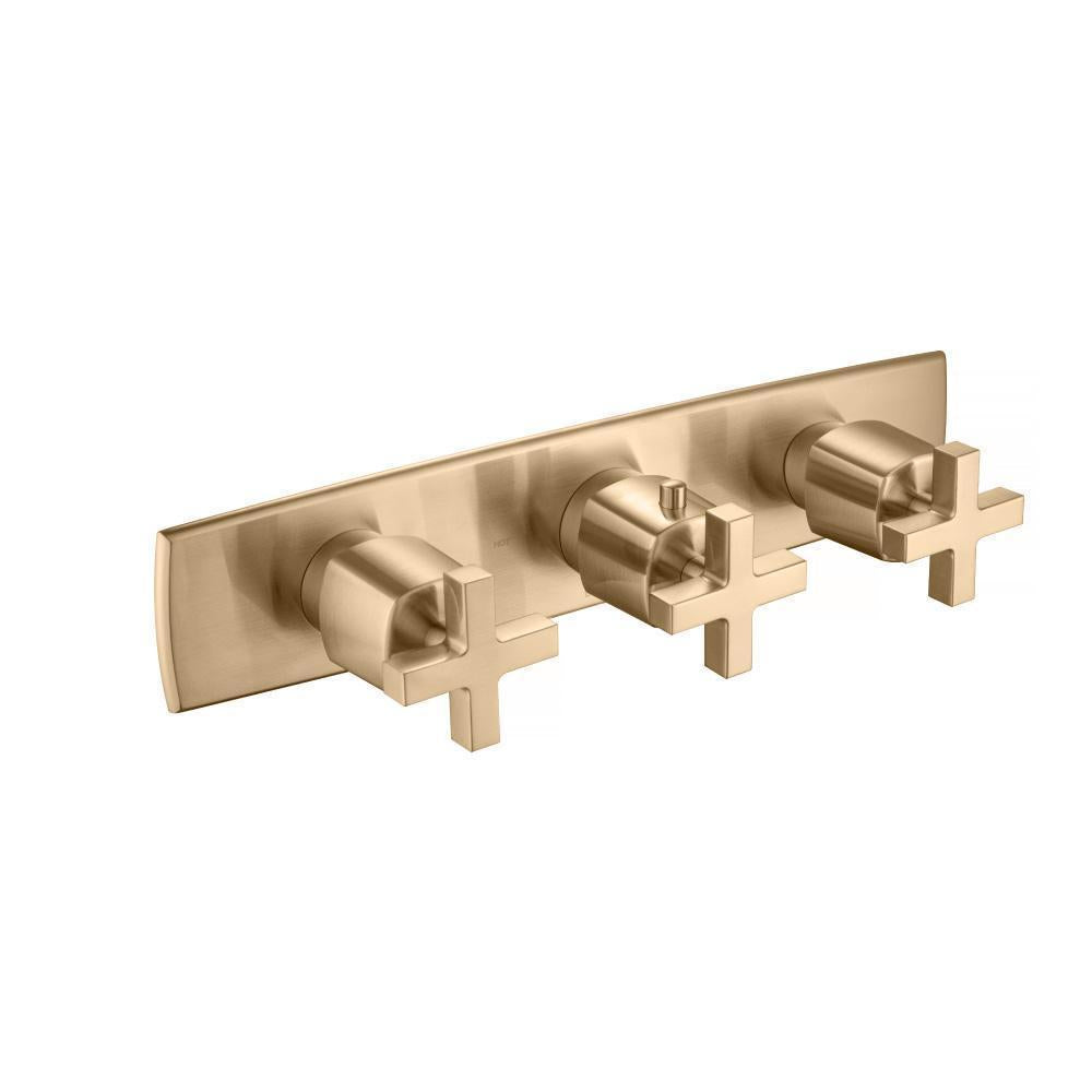 Flusso 240.2715T Trim For Horizontal Thermostatic Valve with 2 Volume Controls