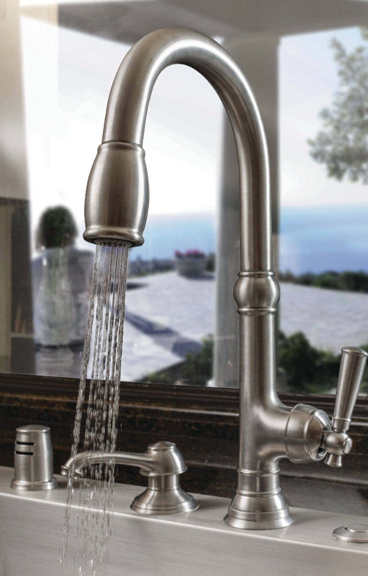 Newport Brass Jacobean Pull-Down Kitchen Faucet