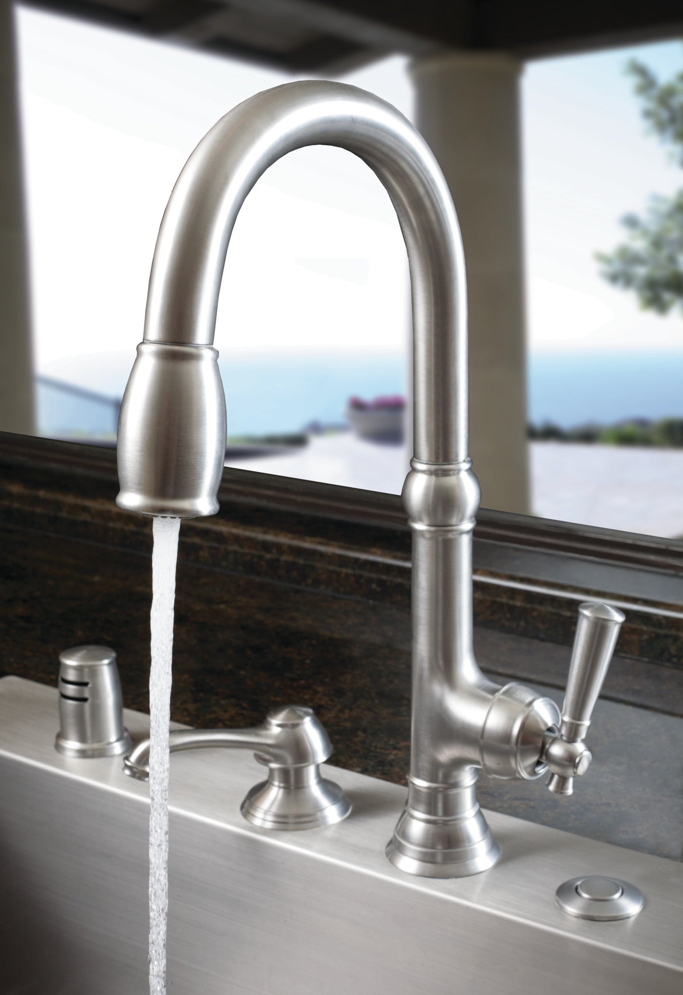 Newport Brass Jacobean Pull-Down Kitchen Faucet