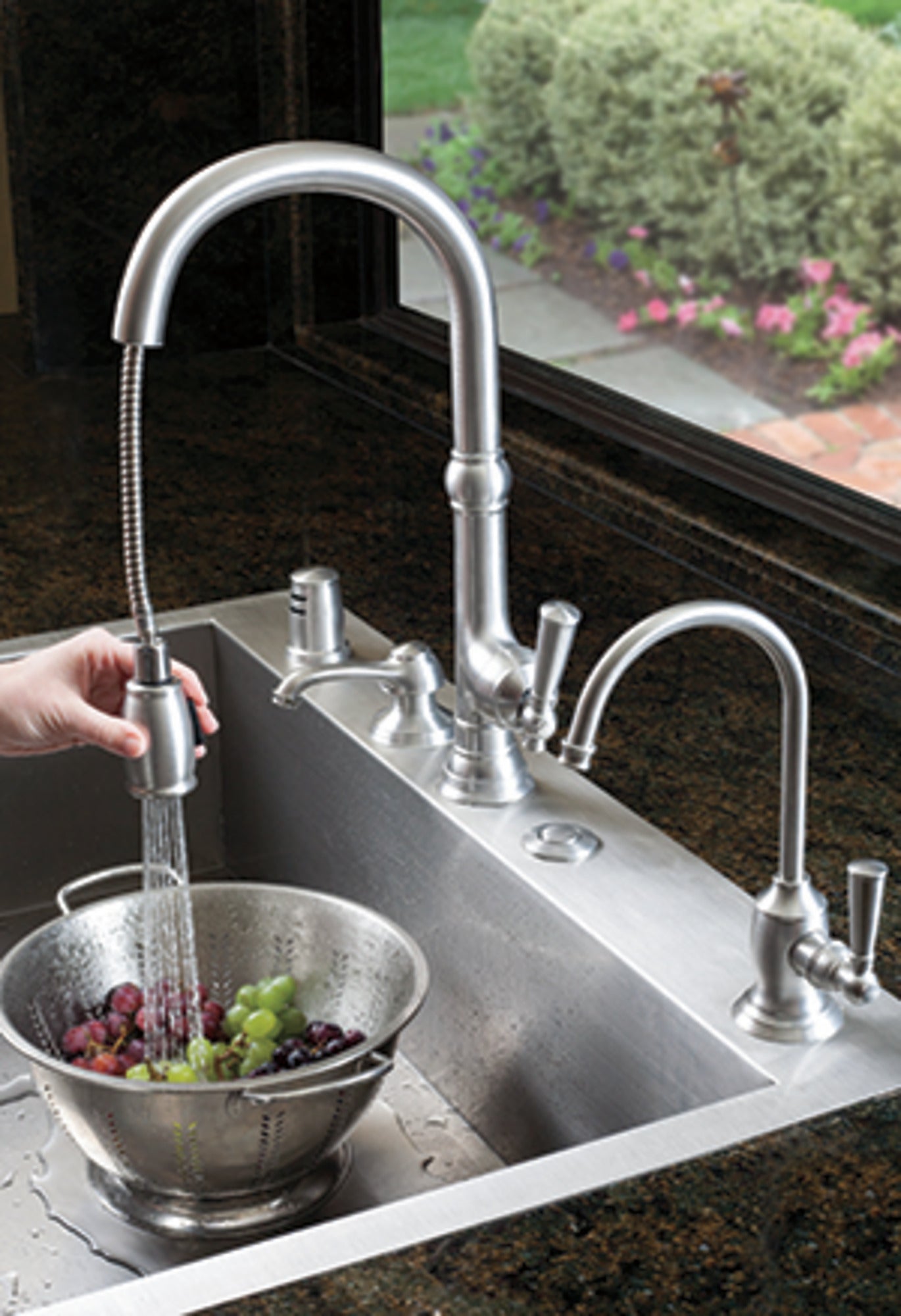 Newport Brass Jacobean Pull-Down Kitchen Faucet