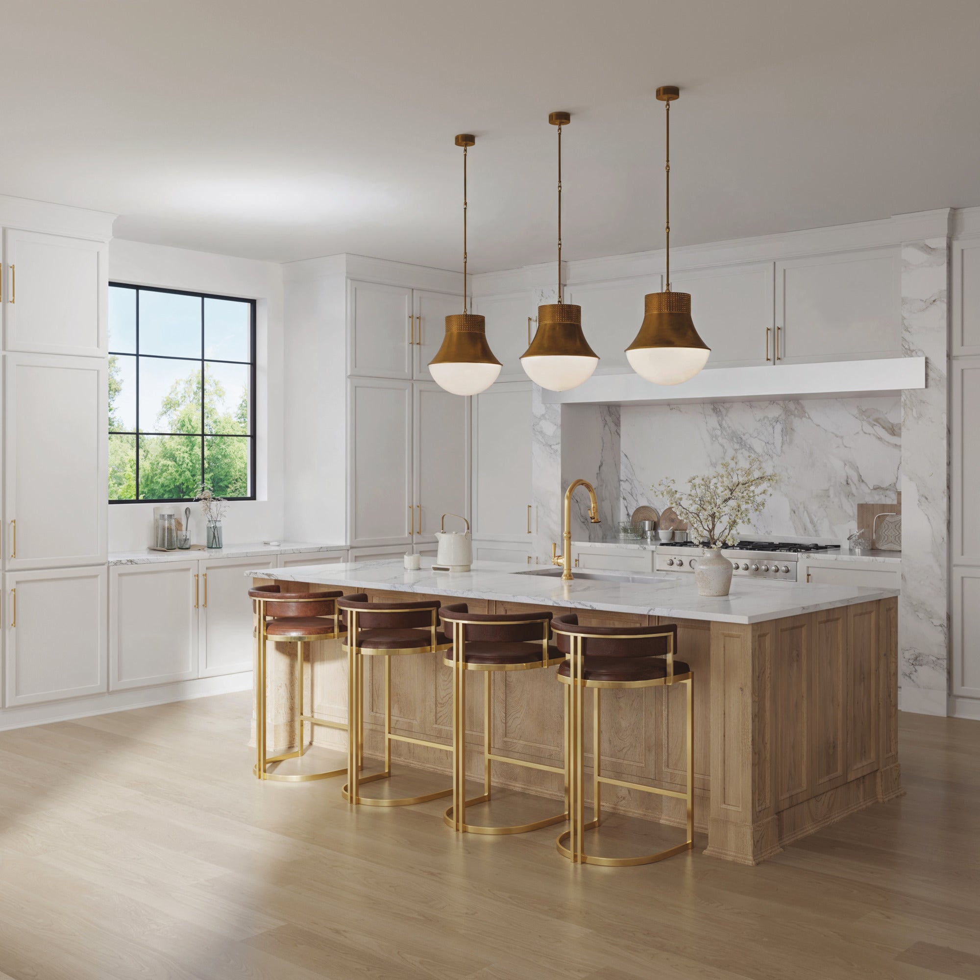 Newport Brass Jacobean Pull-Down Kitchen Faucet - Trigger Spray