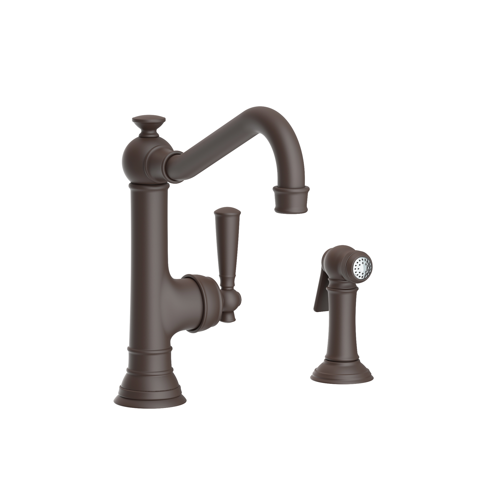 Newport Brass Jacobean Single Handle Kitchen Faucet with Side Spray