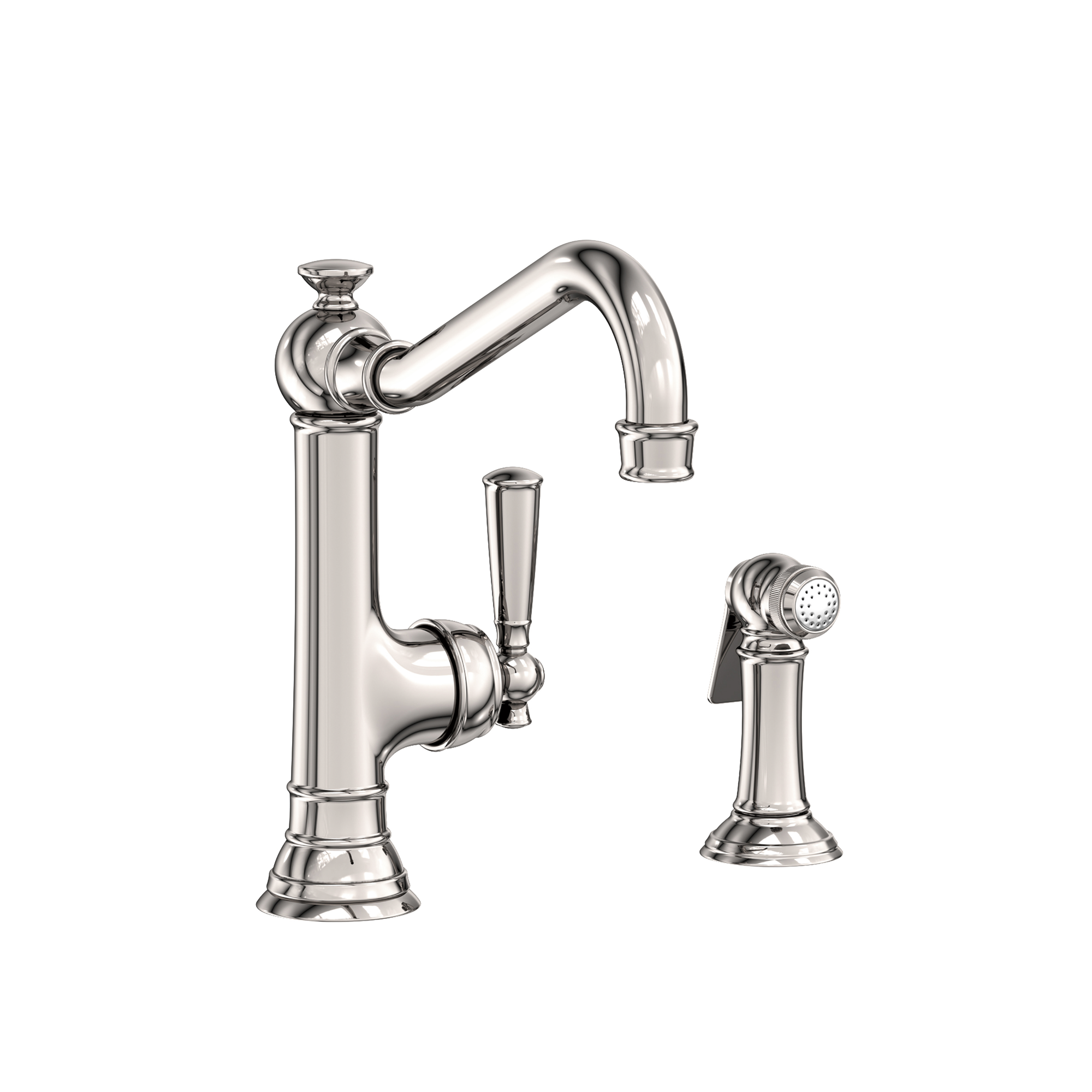 Newport Brass Jacobean Single Handle Kitchen Faucet with Side Spray