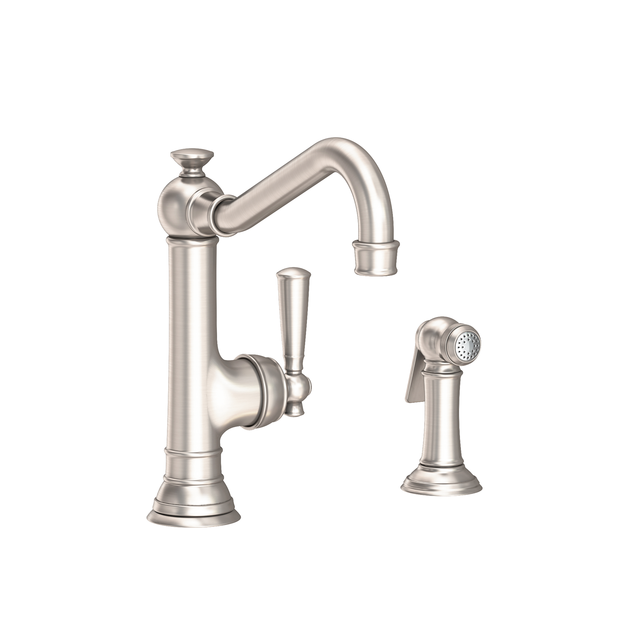 Newport Brass Jacobean Single Handle Kitchen Faucet with Side Spray