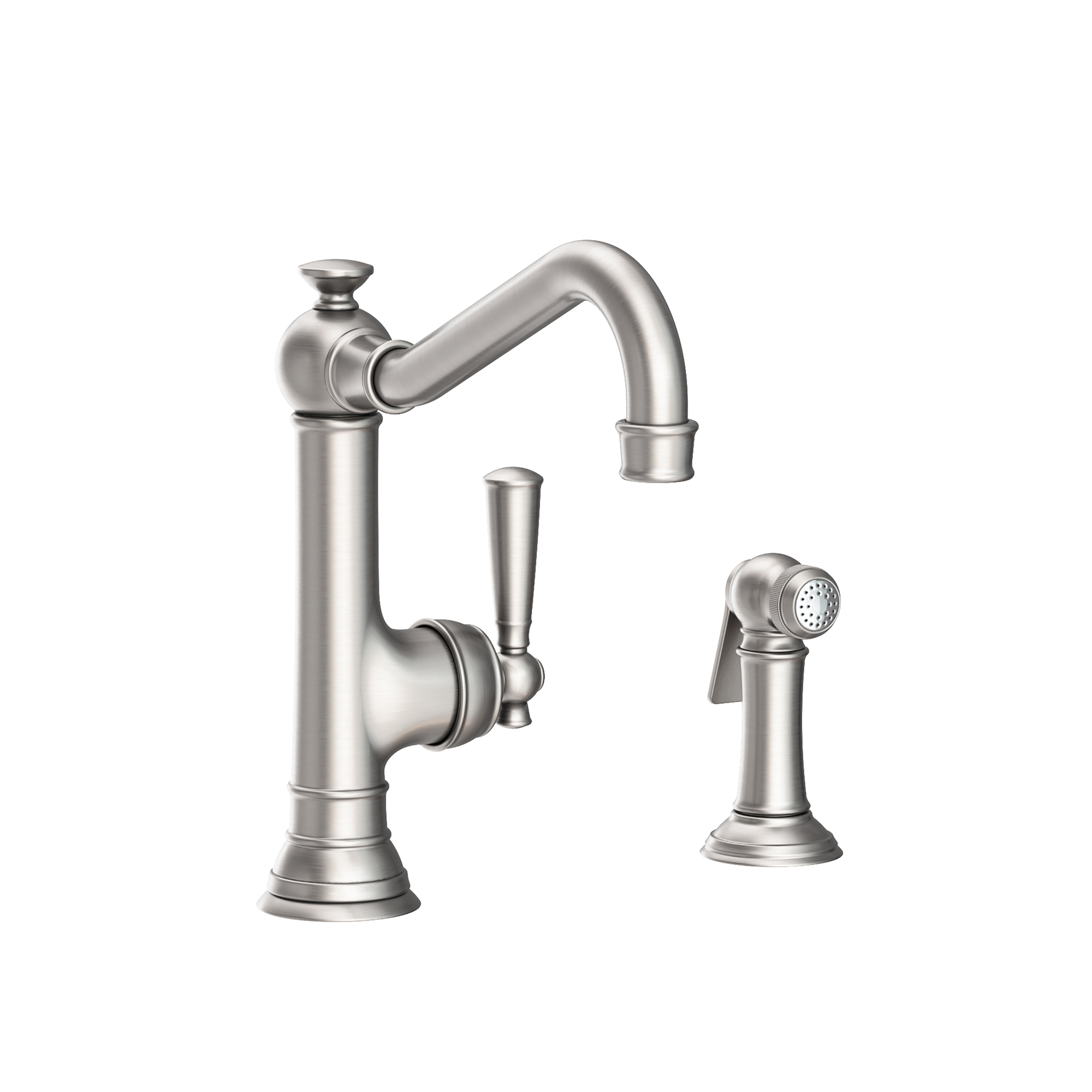 Newport Brass Jacobean Single Handle Kitchen Faucet with Side Spray