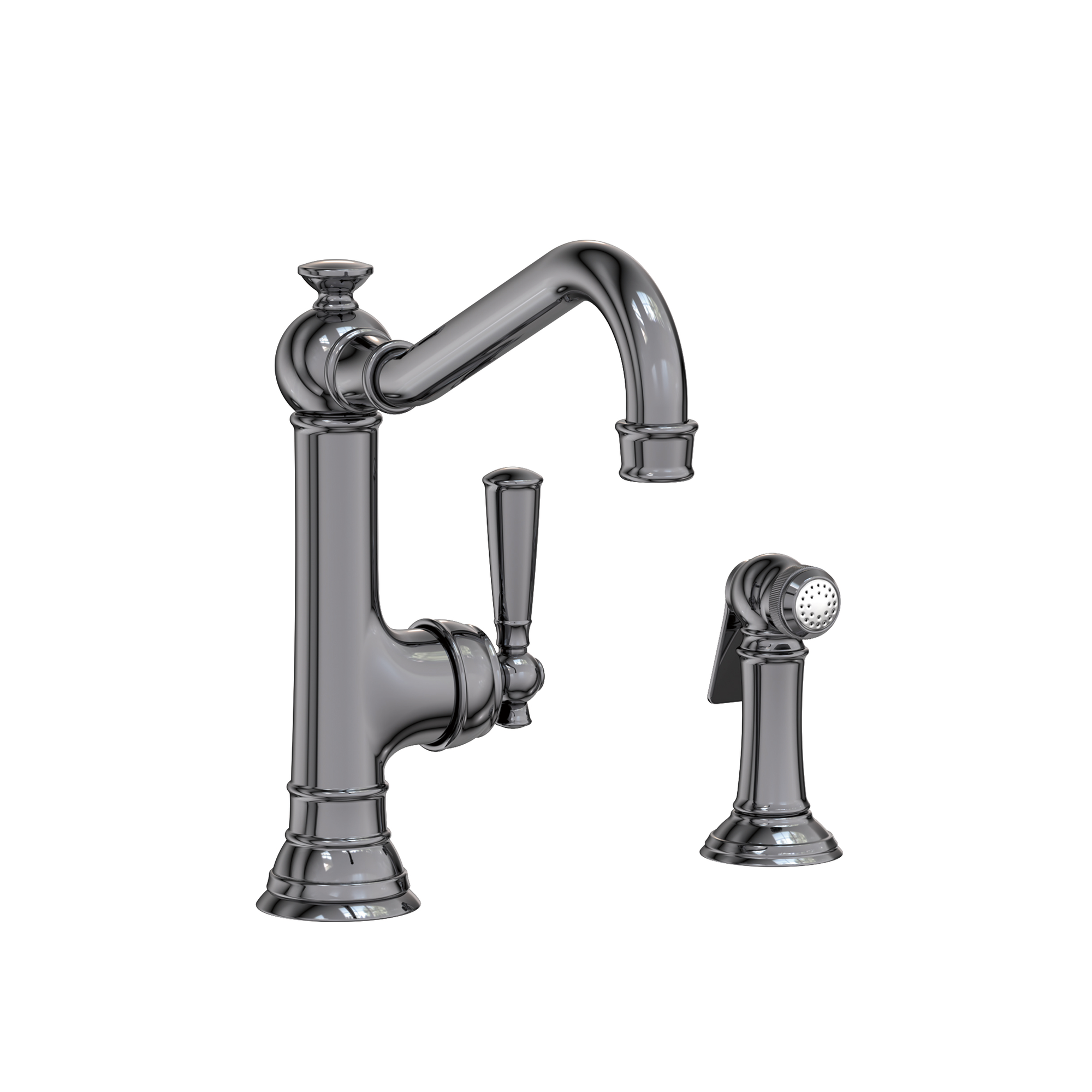 Newport Brass Jacobean Single Handle Kitchen Faucet with Side Spray