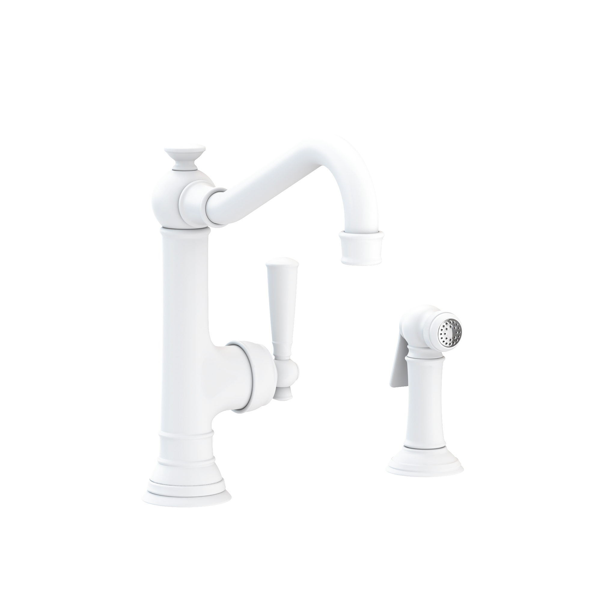 Newport Brass Jacobean Single Handle Kitchen Faucet with Side Spray