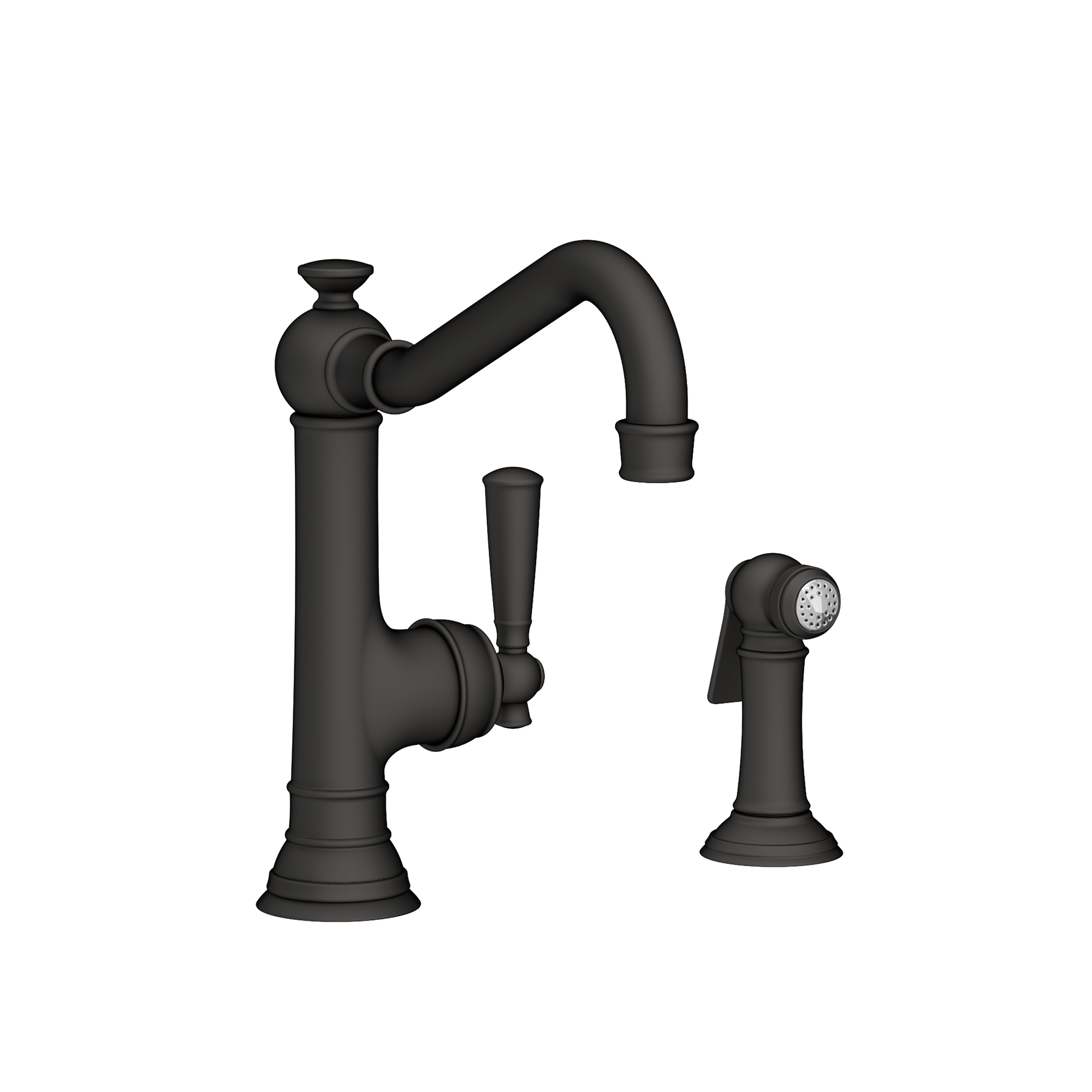 Newport Brass Jacobean Single Handle Kitchen Faucet with Side Spray