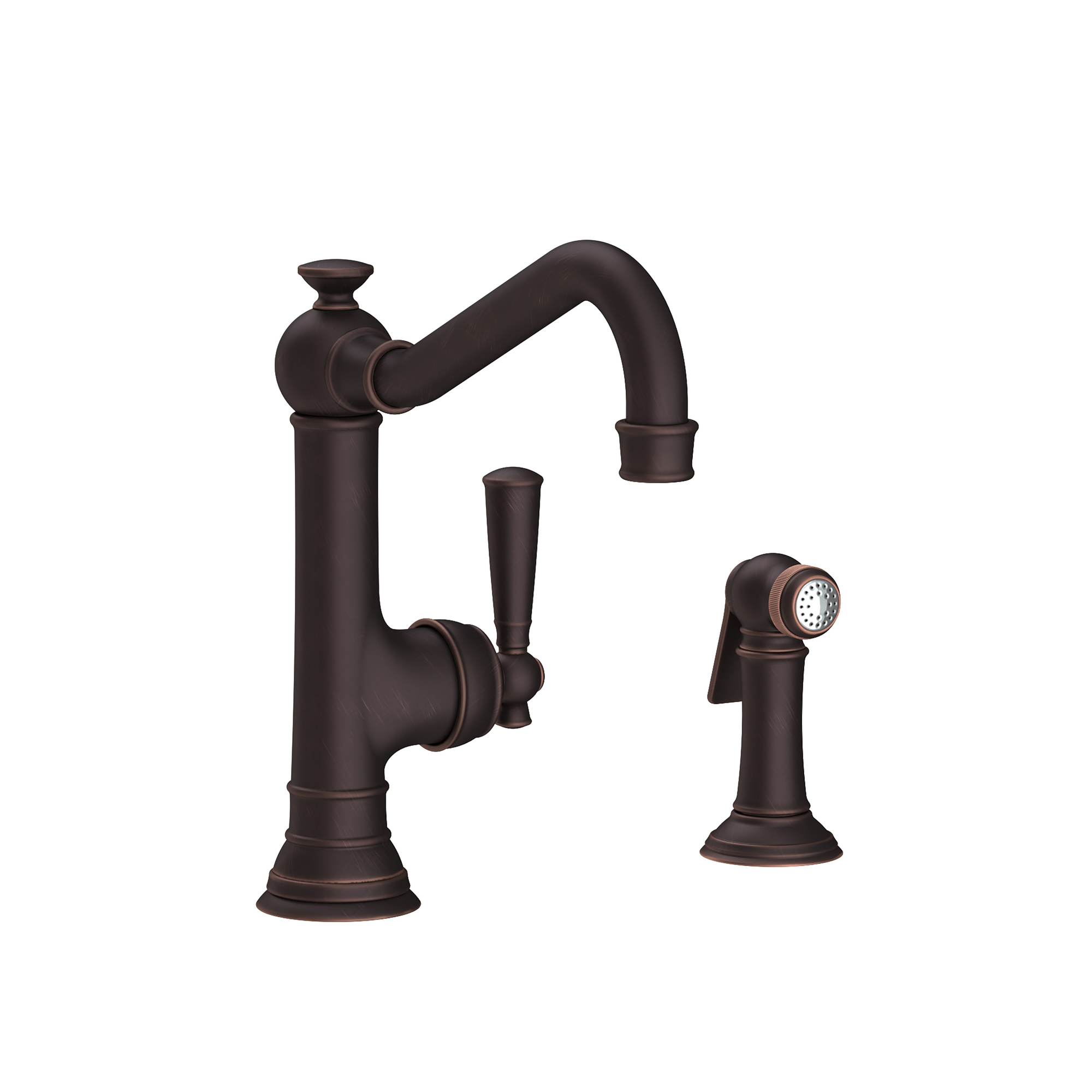 Newport Brass Jacobean Single Handle Kitchen Faucet with Side Spray