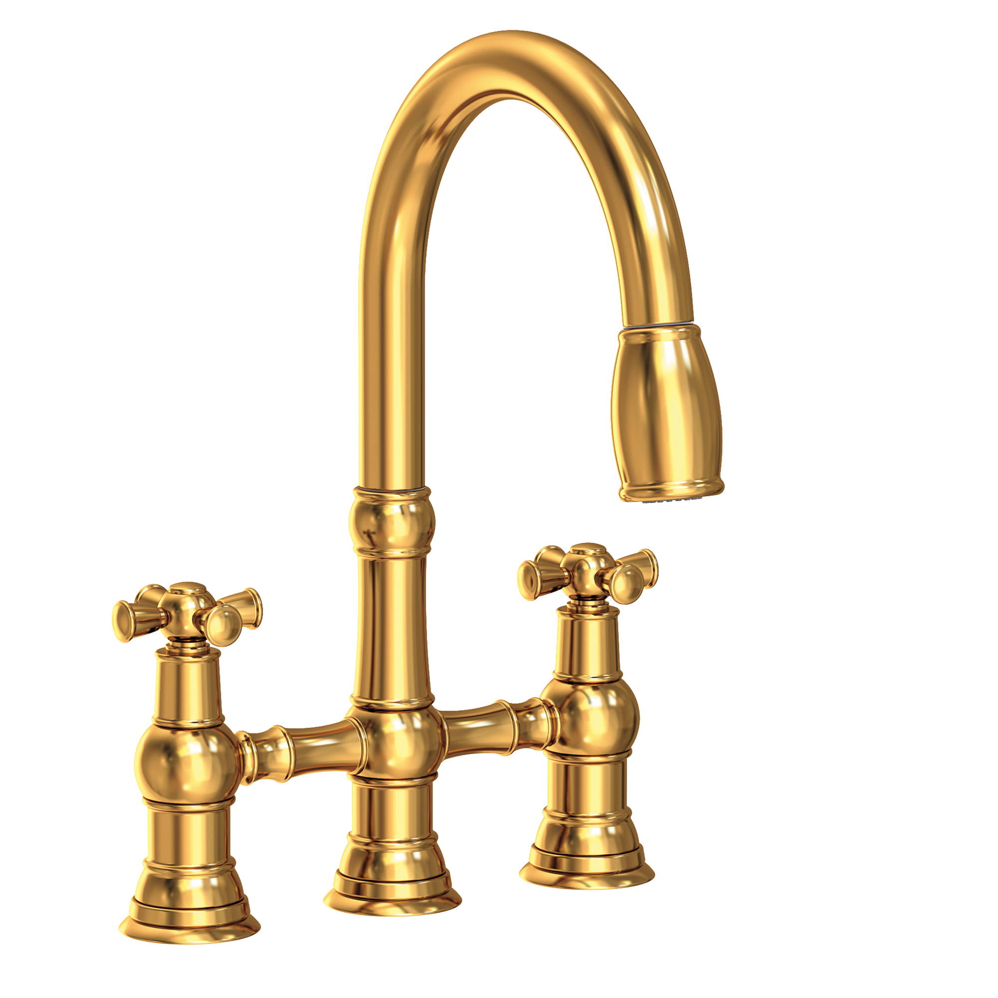 Newport Brass Jacobean Kitchen Bridge Pull-Down Faucet