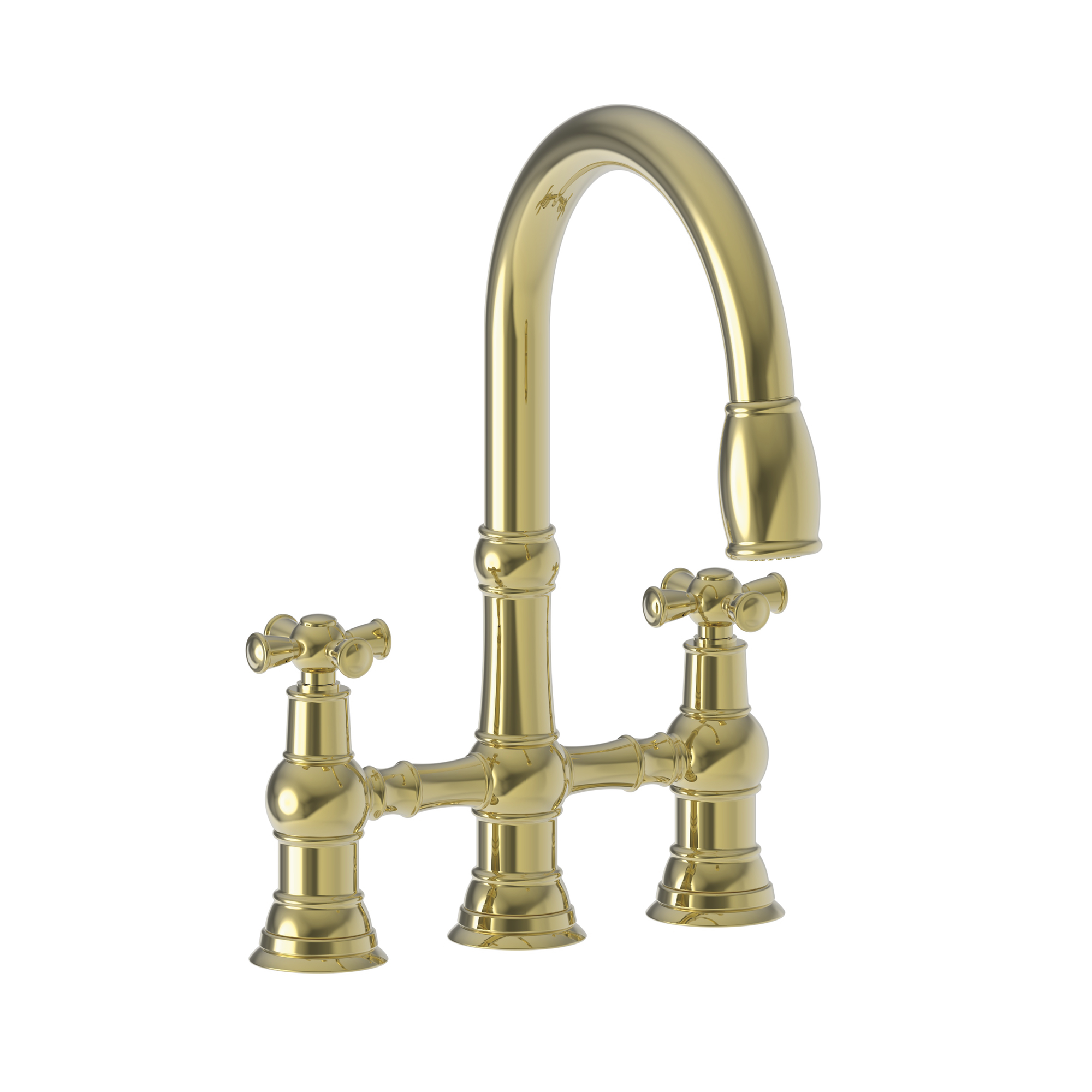 Newport Brass Jacobean Kitchen Bridge Pull-Down Faucet