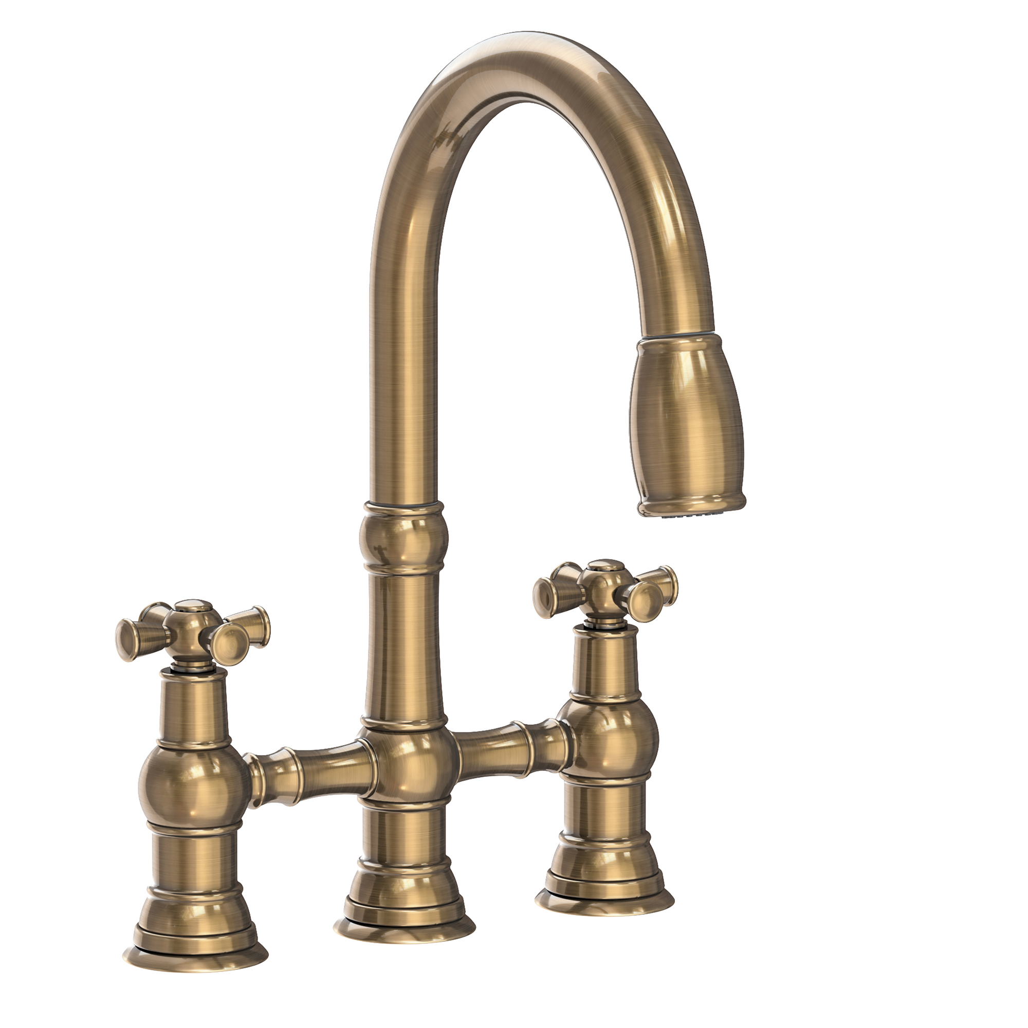 Newport Brass Jacobean Kitchen Bridge Pull-Down Faucet