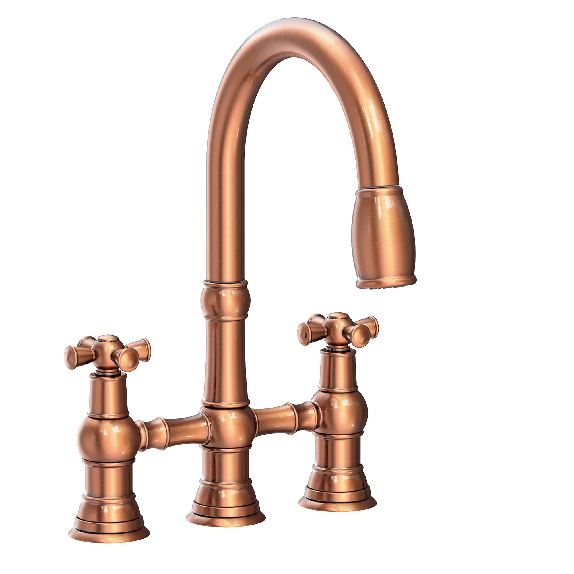 Newport Brass Jacobean Kitchen Bridge Pull-Down Faucet