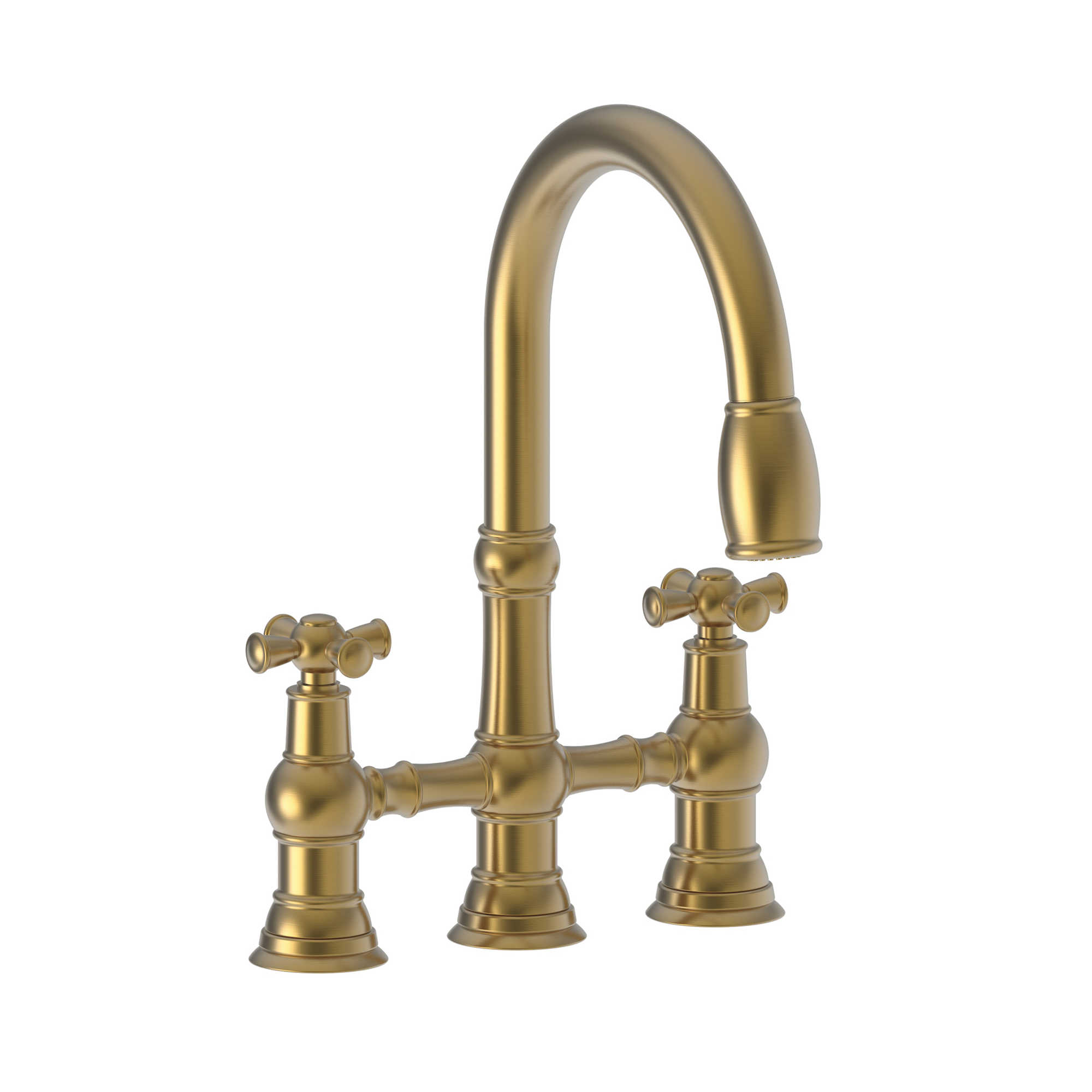 Newport Brass Jacobean Kitchen Bridge Pull-Down Faucet